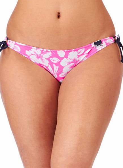 Superdry Womens Superdry Hibiscus Bikini Bottom - Fluro