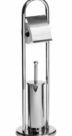 supersalestore Stainless Steel Toilet Roll Holder With Toilet Brush Holder