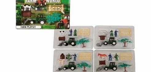 Supreme B53 4ast Boxed Farm Sets W/tractor   Access Window Boxed