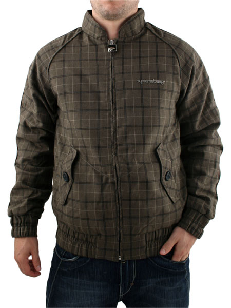 Charcoal Harrington Check Jacket