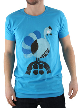 Cyan Partridge Organic T-Shirt