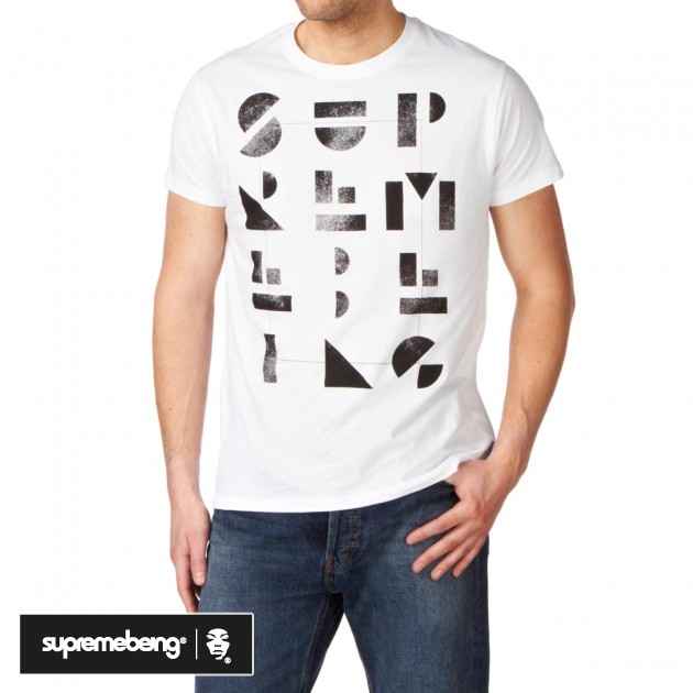 Mens Supremebeing Squared T-Shirt - White