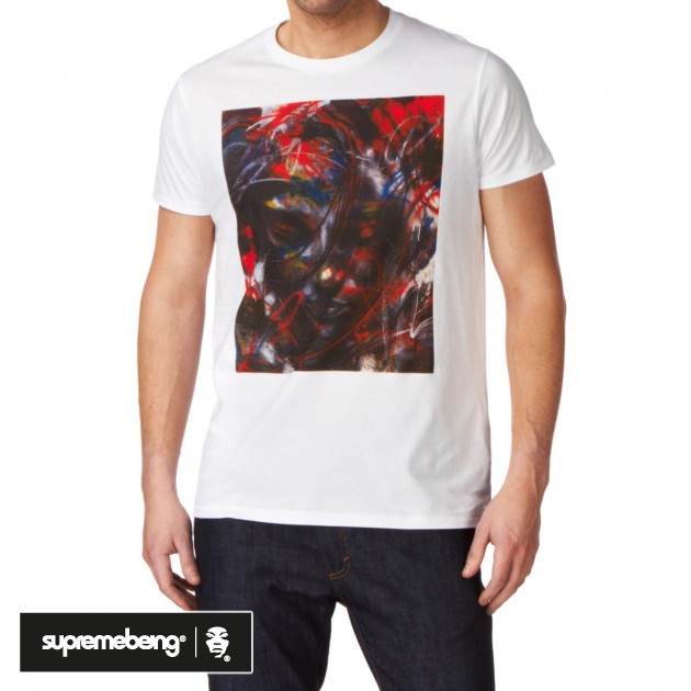 Mens Supremebeing Walker 3 T-Shirt - White