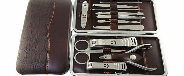 12PCS Nail care Personal Manicure & Pedicure Set, Travel & Grooming Kit Tool Set