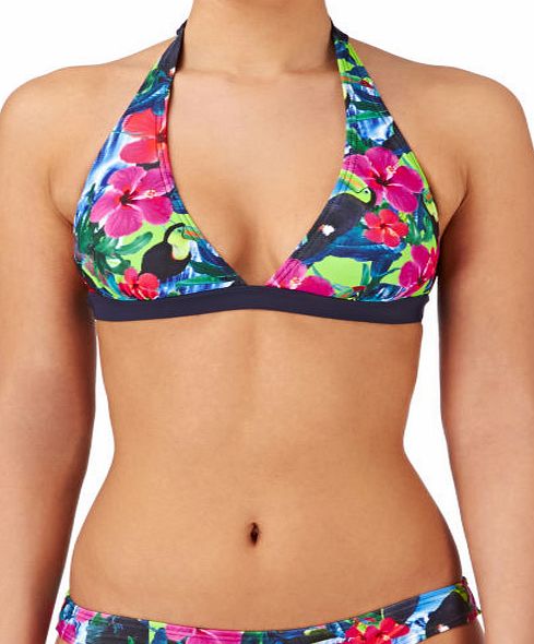 Surfdome Womens Surfdome Hana Halter Bikini Top - Toucan