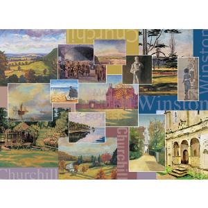 Susan Prescot Games Winston Churchill Water Colour Montage 1000 Piece Jigsaw Puzzle