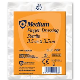 Blue Dot Sterile Finger Dressing 35mm x