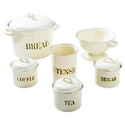 Swan Enamel 6pc Kitchen Set - Cream