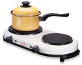 twin electric hotplates