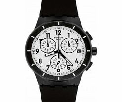 Swatch Chrono Plastic Twice Again Black Watch