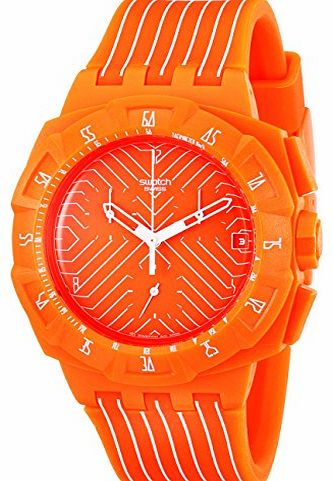 Swatch Ladies Watch Chrono Plastic 2 Flash Run SUIO400