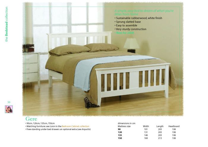 Sweet Dreams Beds Gere 3ft Single Wooden Bedstead