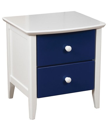 Sweet Dreams Blue Shaker Style Two Drawer Bedside Cabinet