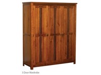 Curlew 3 Door Wardrobe Oak Flat