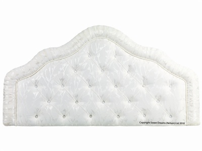 Sweet Dreams Omega Headboard Small Double (4) Velour Sage