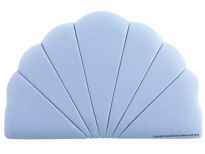 Sweet Dreams Solar Headboard Single (3) Velour Cornflower