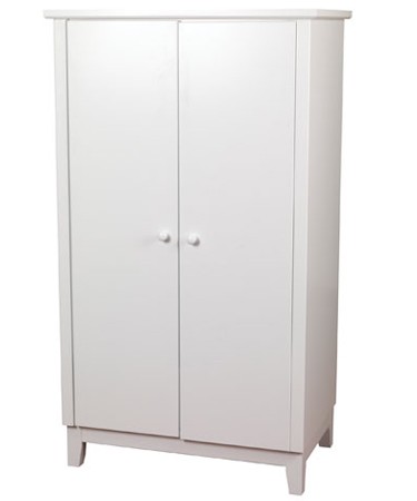 Sweet Dreams White Shaker Style Two Door Wardrobe