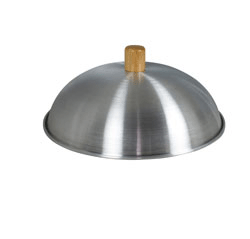 12inch Aluminium Wok Lid   Wooden Knob