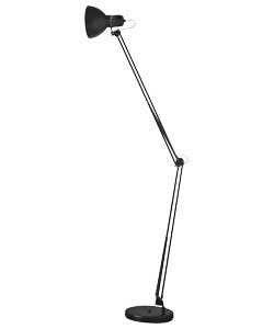 Arm Task Floor Lamp - Black