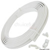 White Universal Curtain Track Coil 4.6Mtr