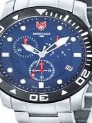 Swiss Eagle Mens Dive Sea Bridge Silver