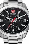 Swiss Military Mens Predator Chrono Steel Watch