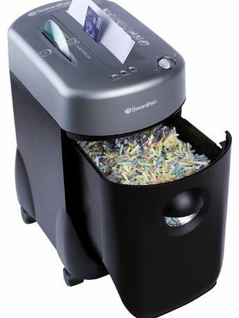 Swordfish 1000XCD 10 Sheet Cross Cut Space-Saver Paper/Document Shredder ref: 45010