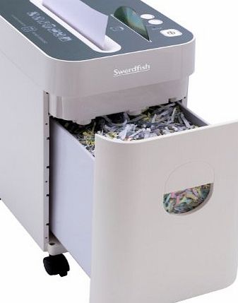 Swordfish 1100XCD 10 Sheet Cross Cut Space-Saver Paper/Document Shredder - White Ref: 40093