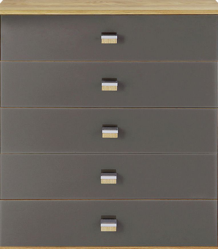 5 Drawer Chest - Grey