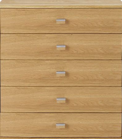 5 Drawer Chest - Oak