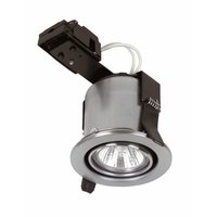 SYLVANIA Linolite:Sylvania Adjustable MR16 Brushed Steel Fire Rated Downlight