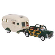 Sylvanian Familes Car And Caravan Set