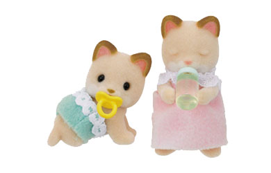 sylvanian Families - Cream Cat Twins