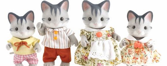 Sylvanian Families Grey Cat Family 4795