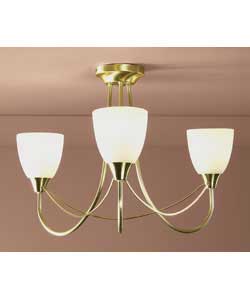 Symphony Satin Brass 3 Light Plate