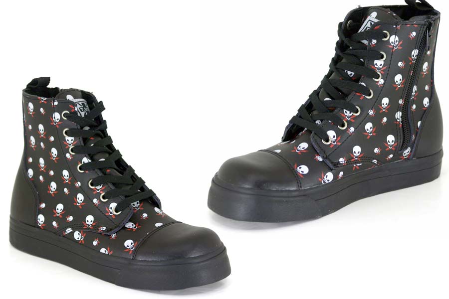 - Vulc Boot Lightning Skull - Black