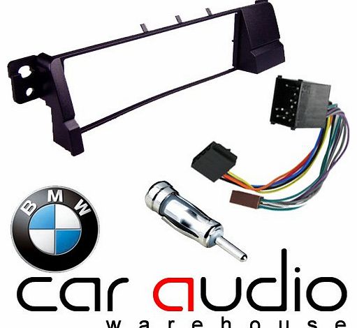 T1 Audio BMW 3 Series E46 1998 - 2002 - Car Stereo Radio Fascia Facia Panel ISO (Round Pins) Aerial Kit