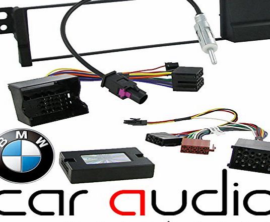 T1 Audio BMW 3 Series E46 1998 - 2005 Car Stereo Radio Fascia Panel, Aerial Adaptor & Steering Wheel Cont