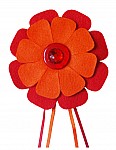 Sixties Felt Flower Tag