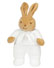 Little Angel 24cm Rabbit Rattle White