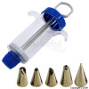 White Icing Syringe Set Including 5 Nozzles