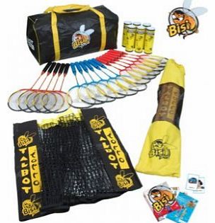 Talbot Torro Bisi Primary Badminton Equipment Bag Includes Rackets Net Shuttles