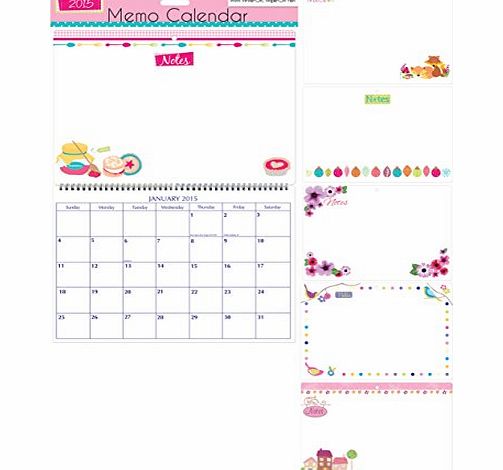 Tallon 2015 illustrated memo calendar