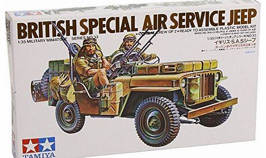 Tamiya British Special Air Service Jeep - 1:35 Scale Military - Tamiya