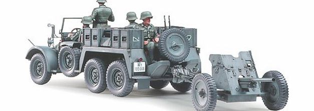 Tamiya Krupp Protze, 6x4 Kfz.69 Towing Truck With 3.7cm Pak - 1:35 Scale Military - Tamiya