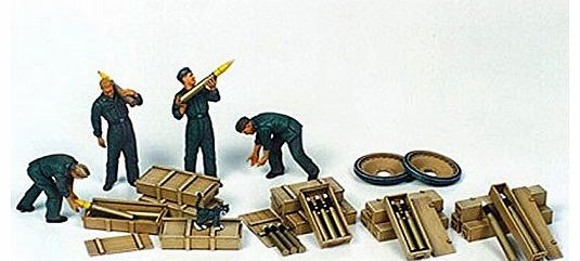 Tamiya Military Miniatures German Tank Ammo Loading Crew - 1:35 Scale Military - Tamiya