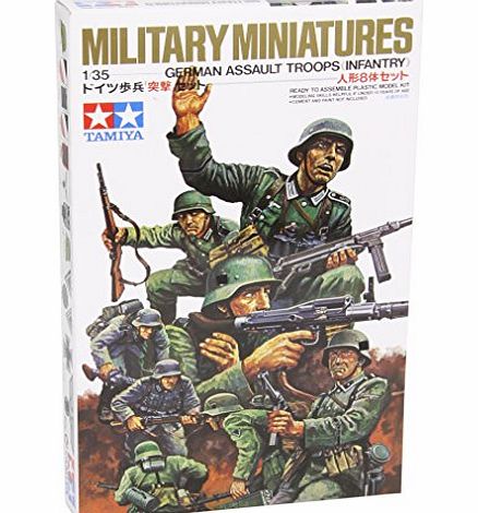 Tamiya Models German Assult Troops - 1:35 Scale Military - Tamiya