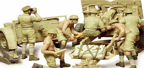 Tamiya  Military Kit 1:35 35046 British 25 pdr Field Gun amp; Crew Ltd