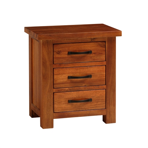 Tamworth Acacia 3 Drawer Bedside Table 597.003