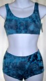 TANKINI Tie-Dyed Kids Tankini Bikini Blue Sz Junior 164 cm